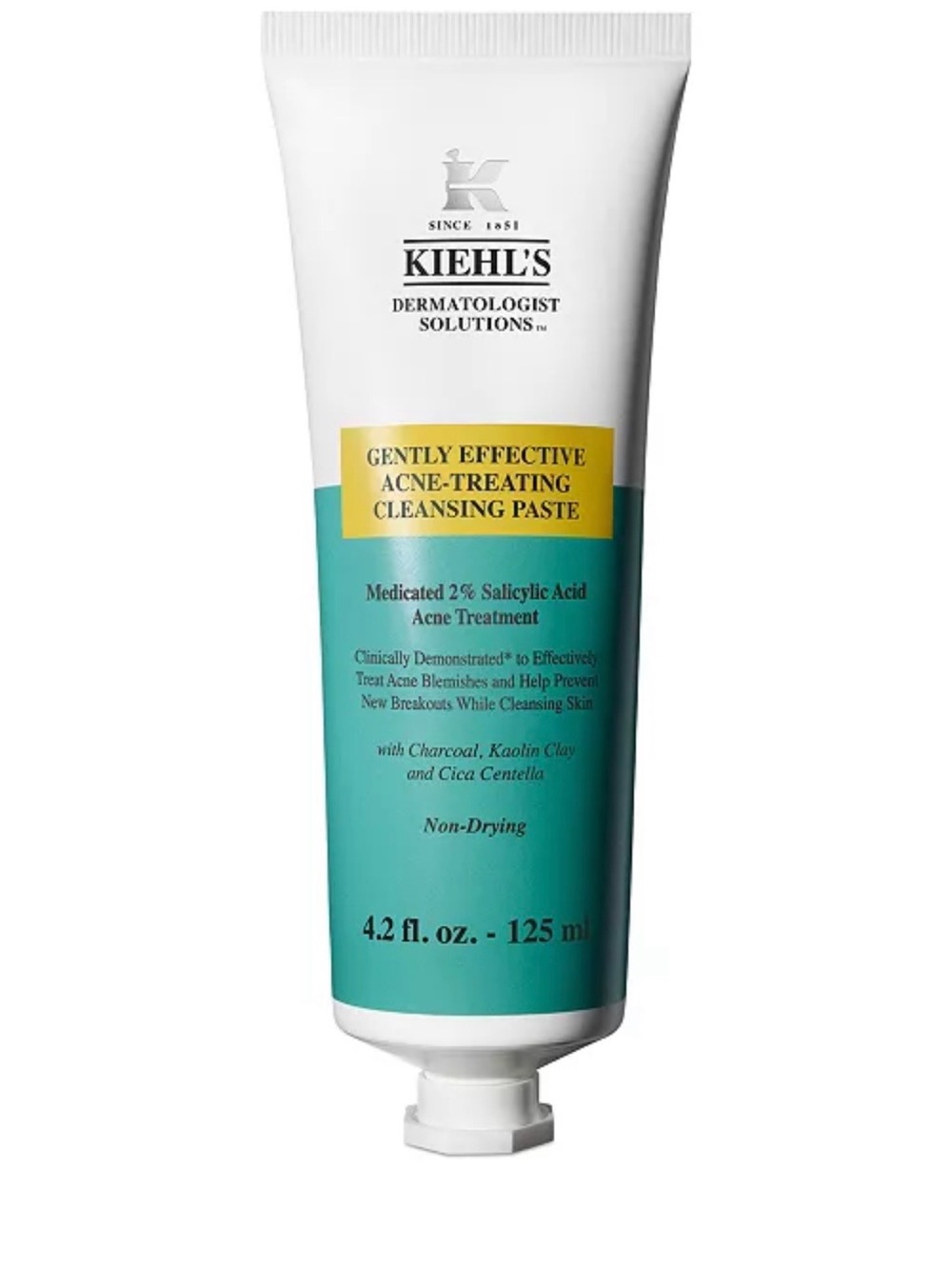 Kiehl's Acne-Treating Cleansing Paste - Teal, White & Yellow